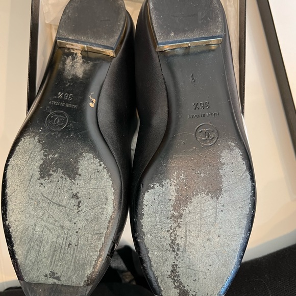 Chanel Black Ballerina Flats size 36.5 - Picture 3 of 9